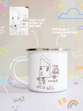 11oz Doodled Mug