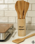 Laser Engraved 7in1 Wooden Utensils