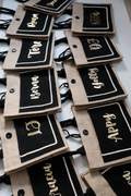 Personalized Burlap Abacca Bag