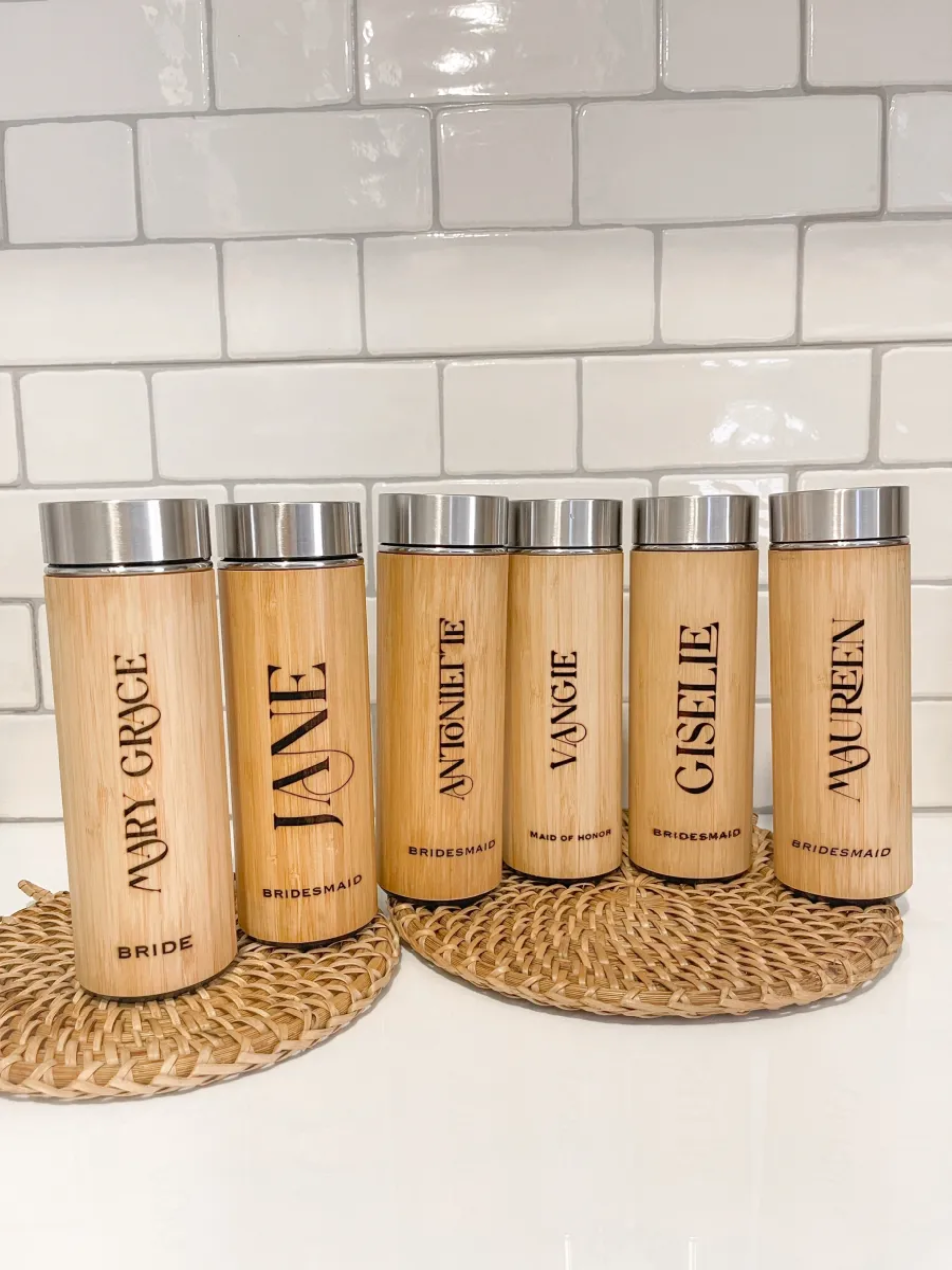 Insulated Bamboo Tumbler with Tea Diffuser