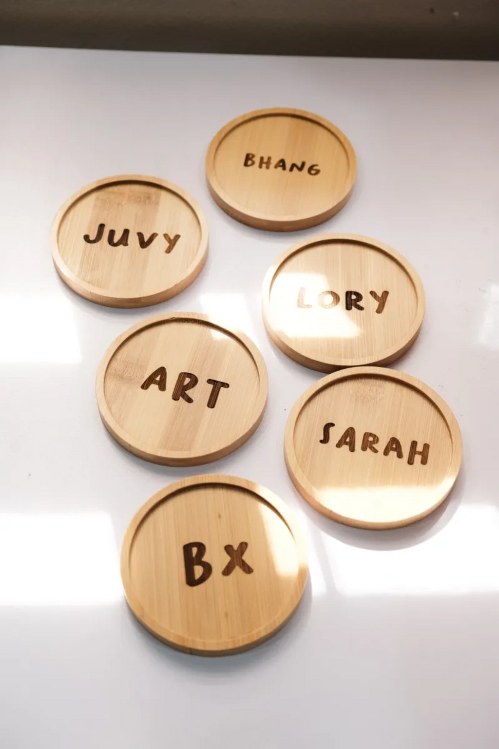 Laser Engraved Wooden Coaster