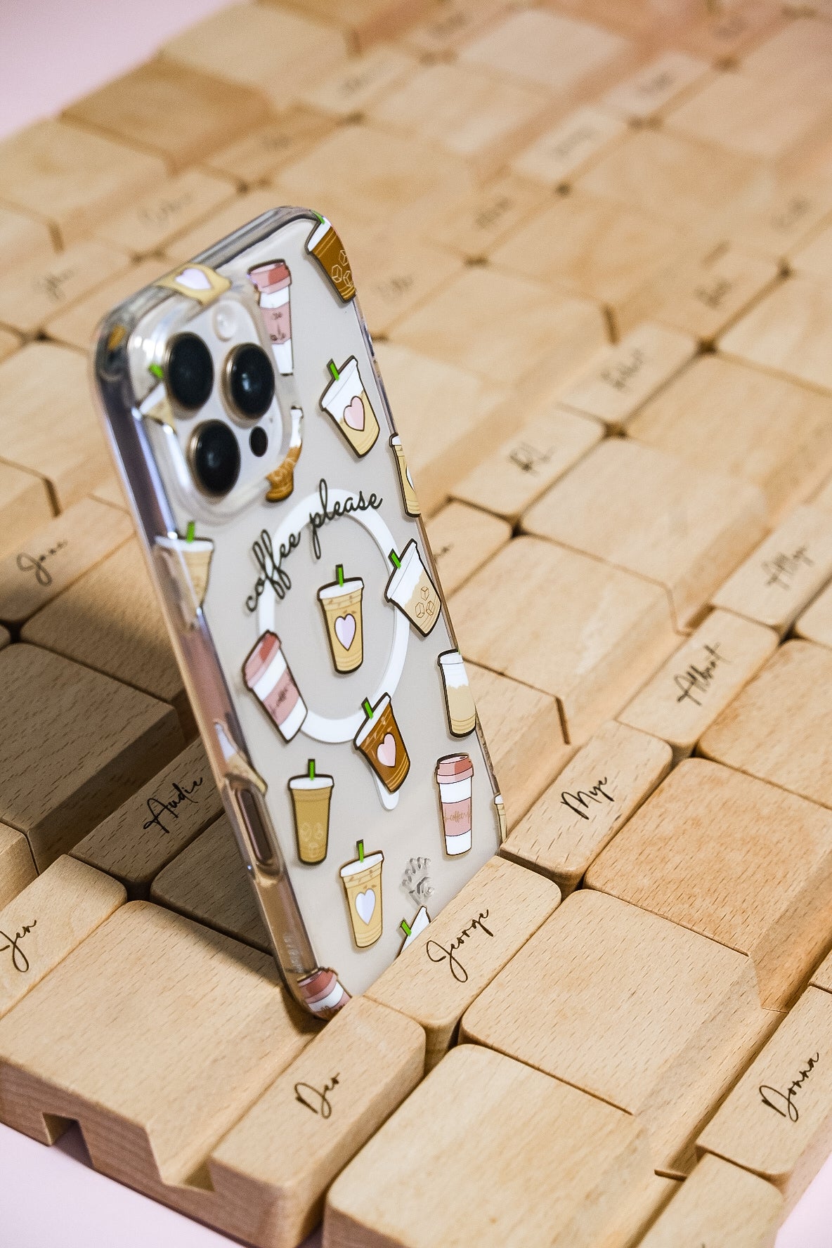 Personalized Wooden Phone Stand