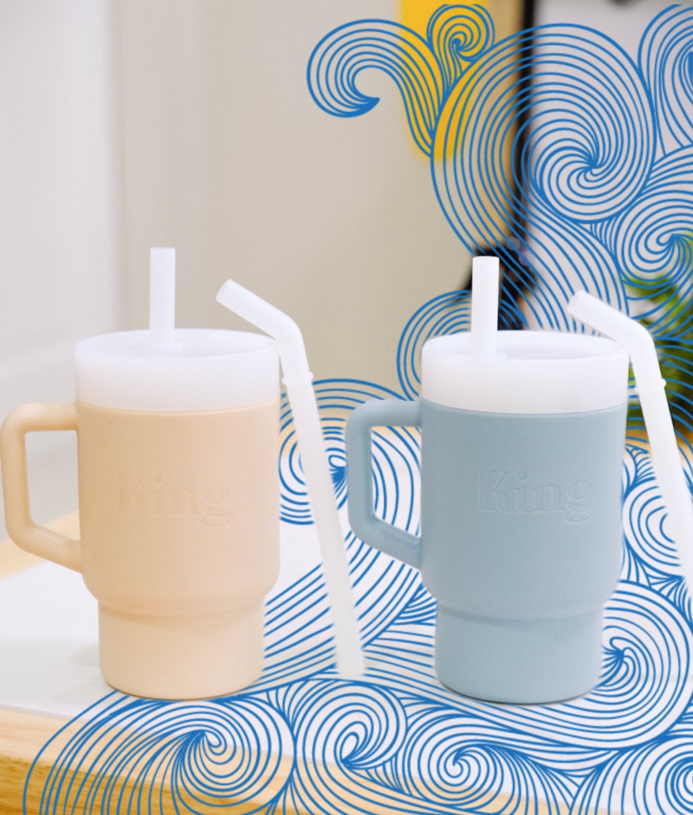 Kiddie Silicone Straw Cup