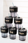 Personalized Glass Cup with Sleeves