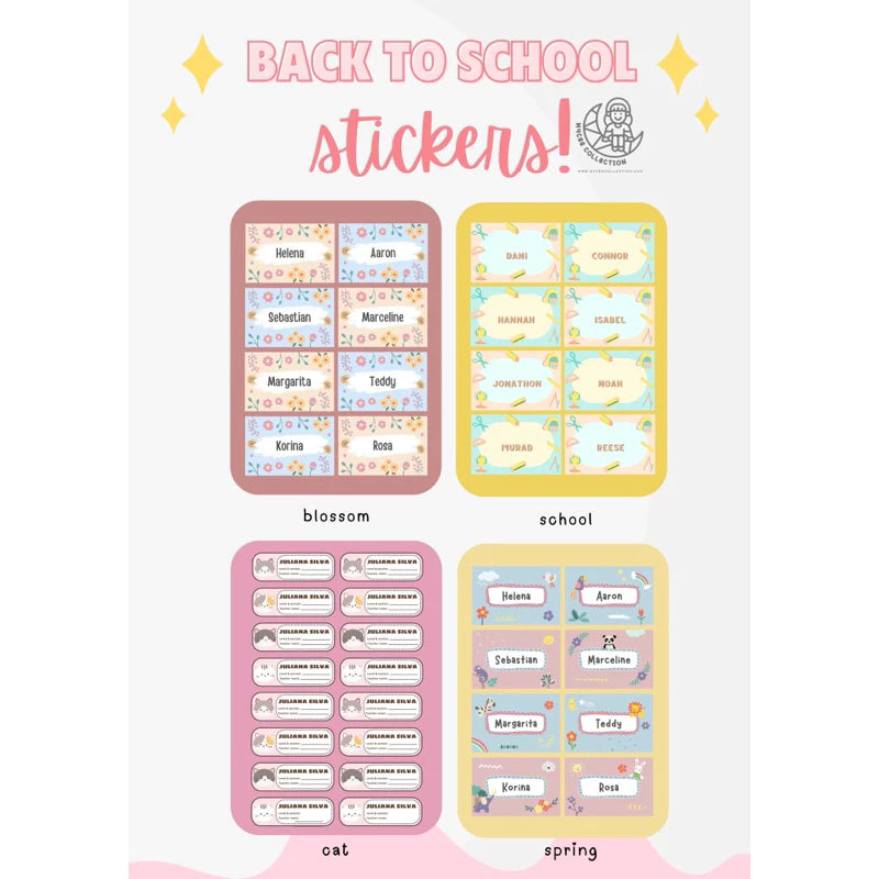 Personalized Name Sticker Labels