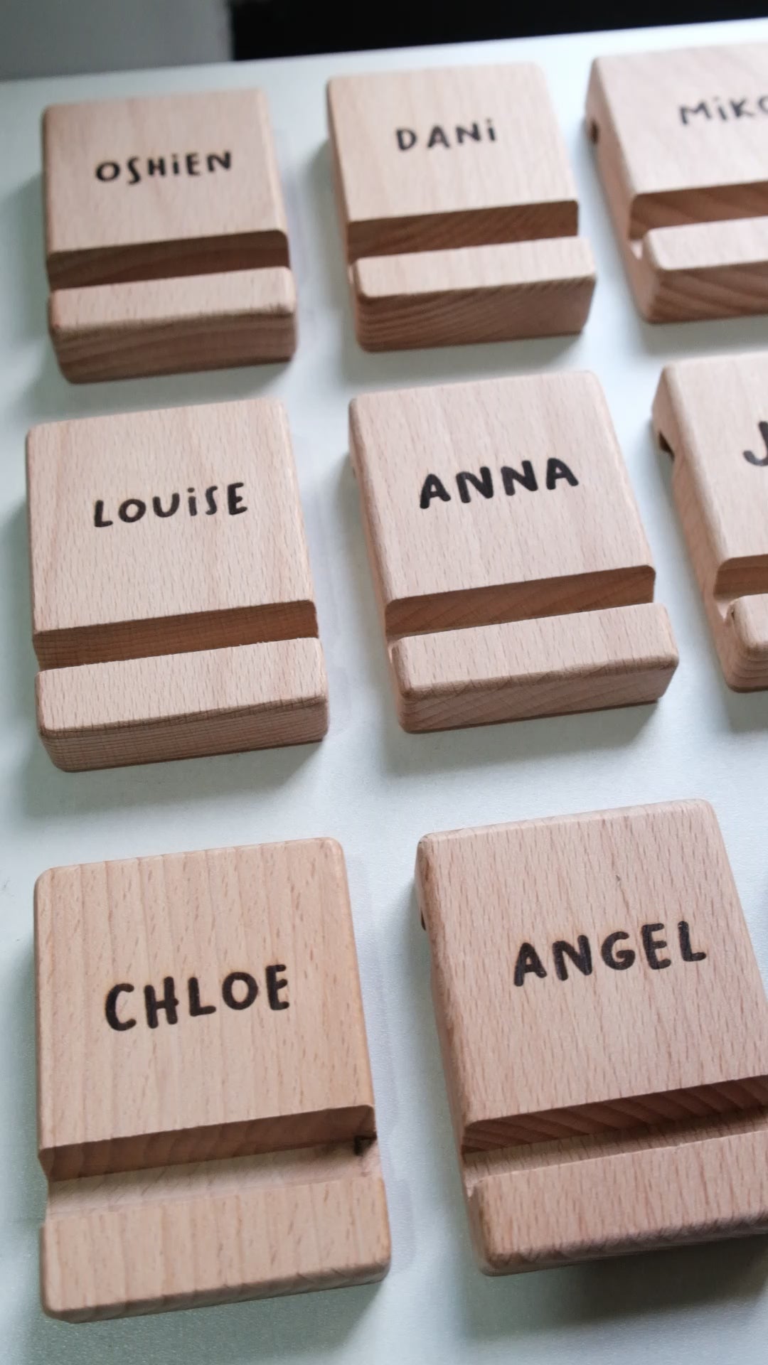 Personalized Wooden Phone Stand