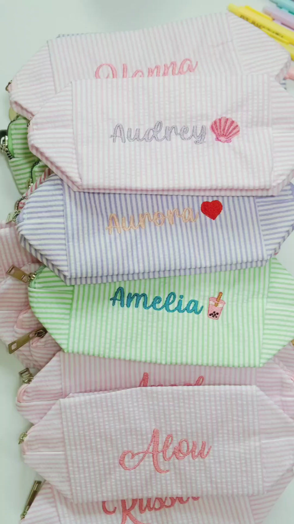 Stripe Pouch