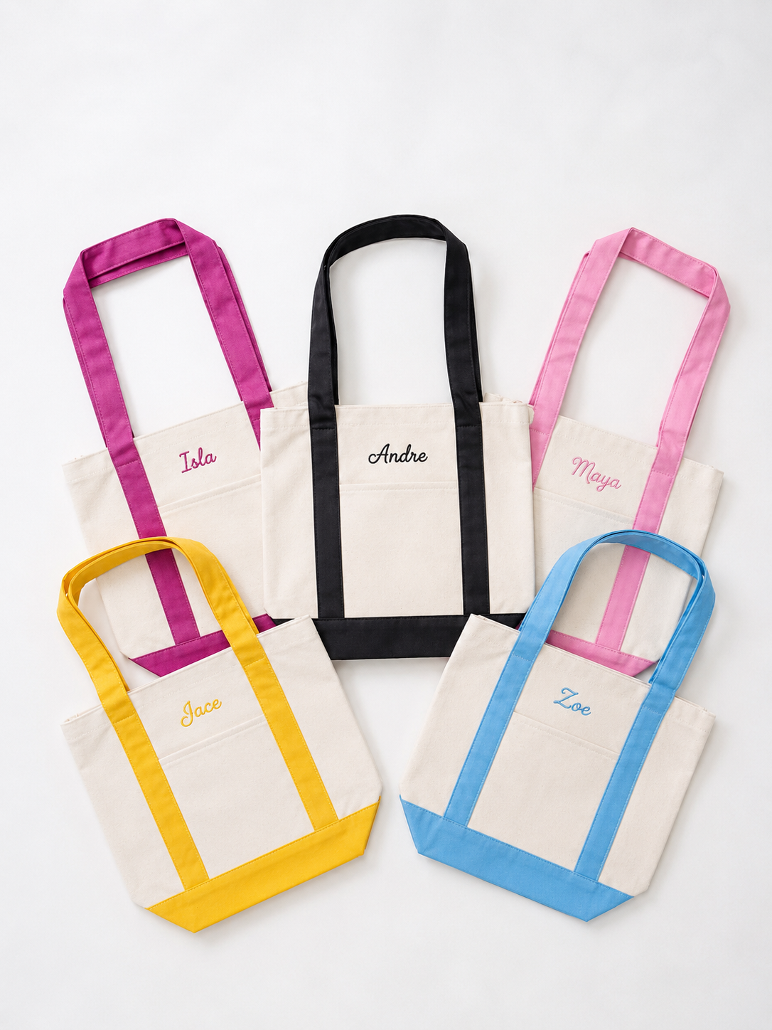 Two-Toned Canvas Tote Bag