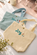 Corduroy Small Tote Bag